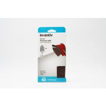 5 Patins abrasifs multi ponceuse 105x175mm Grain 40 - INVENTIV